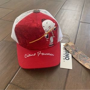 Ciano Farmer Accessories Snapback Mesh Samurai Trucker Hat NWT